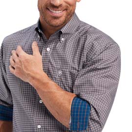 Ariat® Men's Wrinkle-Free Shea Classic Fit Shirt in Eiffel Tower