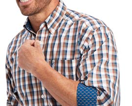 Ariat® Men's Wrinkle-Free Scout Classic Fit Shirt in Sequoia