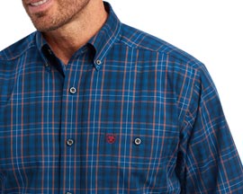 Ariat® Men's Relentless Undaunted Stretch Classic Fit Shirt in Poseidon