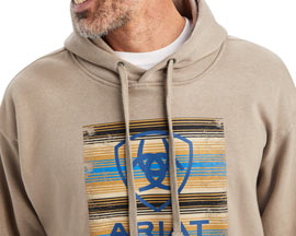 Ariat® Men's Serape Block Sweatshirt in Brindle Heather
