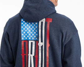 Ariat® Men's Ariat US of A Sweatshirt in Navy Heather