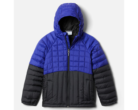 Columbia® Boys' Humphrey Hills Puffer Jacket in Purple Quartz/Black