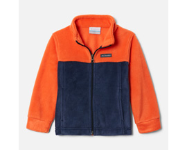 Columbia® Boys'  Steens Mountain II Fleece Jacket in Collegiate Navy/Tangy Orange