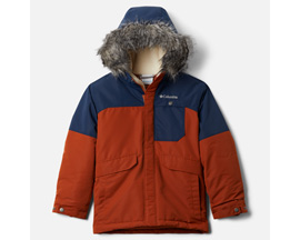 Columbia® Boys' Nordic Strider Jacket in Dark Adobe/Collegiate Navy