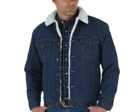 Wrangler® Men's Traditional Sherpa-Lined Denim Jacket