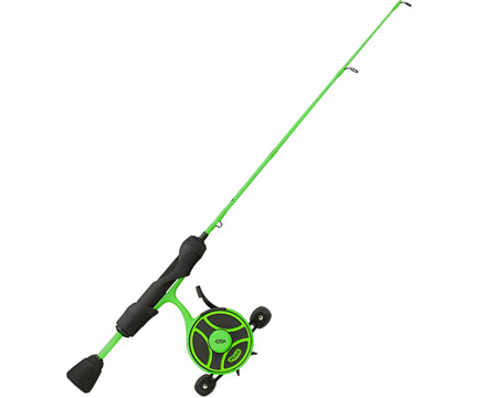 13 Fishing® 27 in. Radioactive Pickle Left Hand Ice Combo - Ultra Light