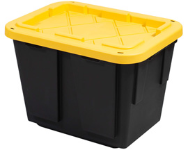 Greenmade® Pro Grade Black Plastic Storage Box - 12 gallon