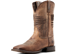 Ariat® Men's Circuit Patriot Western Boot - Weathered Tan