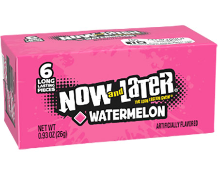Now and Later® 6-piece Original Candies - Watermelon