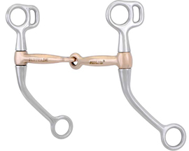 MetaLab® 5 in. Stainless Steel Tom Thumb Snaffle Bit with Copper Bars - Short Shank