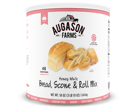 Augason Farms®  Honey White Bread, Scone & Roll Mix