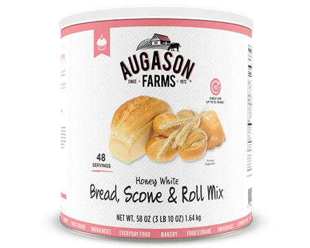Augason Farms®  Honey White Bread, Scone & Roll Mix