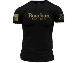 Grunt Style® Men's Bourbon Makes It Better Black T-Shirt