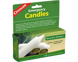 Coghlan's® Emergency Candles with Holders - 2 pack