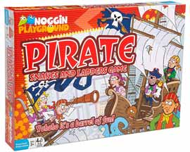 Outset® Snakes and Ladders Board Game - Pirate