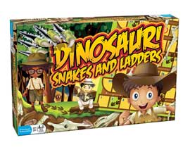 Outset® Snakes and Ladders Board Game - Dinosaur!
