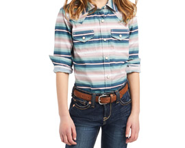 Ariat® Girls' REAL Downstream Shirt in Downstream Serape