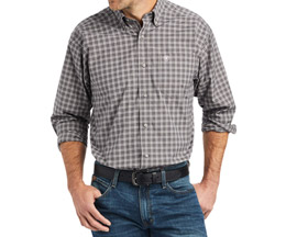 Ariat® Men's Pro Series Willey Stretch Classic Fit Shirt in Black