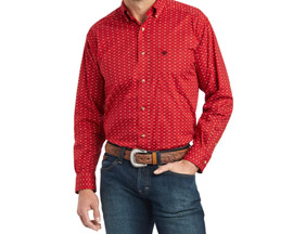 Ariat® Men's Korbin Stretch Classic Fit Shirt in Samba