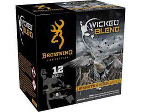 Browning® 12 Ga. Wicked Blend BB & 1-bismuth Steel Waterfowl Loads - 25 rounds