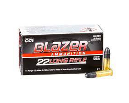 Blazer® by CCI 22LR Lead RN 40-grain Target Ammo - 50 rounds