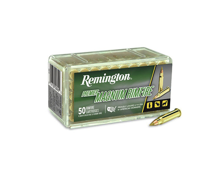 Remington® 17 HMR Premier Magnum Rimfire Jacketed HP 17-grain Hunting Ammo - 50 rounds