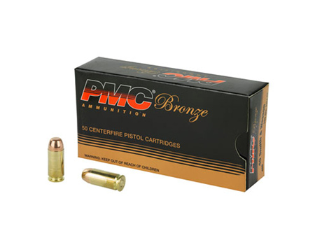 PMC® 40 S&W Bronze FMJ 165-grain Target Ammo - 50 rounds