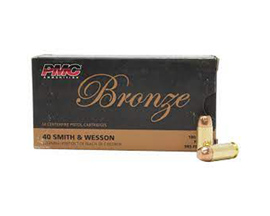 PMC® 40 S&W Bronze FMJ 180-grain Target Ammo - 50 rounds