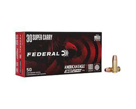 Federal® 30 Super Carry American Eagle FMJ 100-grain Target Ammo - 50 rounds