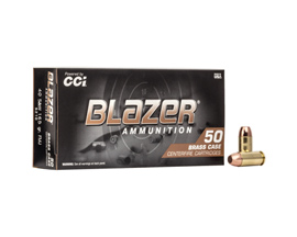 Blazer® by CCI® 40 S&W Brass FMJ 165-grain Target Ammo - 50 rounds