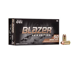 Blazer® by CCI® 40 S&W Brass FMJ 180-grain Target Ammo - 50 rounds