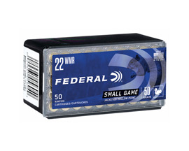 Federal® 22WMR Small Game Jacketed HP 50-grain Hunting Ammo - 50 rounds