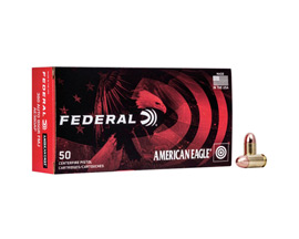 Federal® 380 Auto American Eagle FMJ 95-grain Target Ammo - 50 rounds