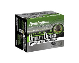 Remington® 9mm Luger+P Ultimate Defense Brass Jacket HP 124-grain Defense Ammo - 20 rounds