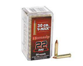 Hornady® 22WMR Varmint Express V-Max 30-grain Hunting Rifle Ammo - 50 rounds