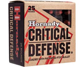 Hornady® 380 Auto Critical Defense FTX 90-grain Defense Ammo - 25 rounds