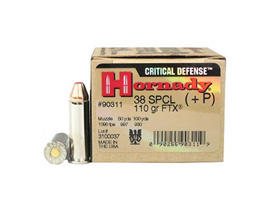 Hornady® 38 Special+P Critical Defense FTX 110-grain Defense Ammo - 25 rounds