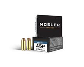 Nosler® 40 S&W ASP Jacket HP 180-grain Target Ammo - 20 rounds