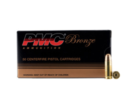 PMC® 38 Super+P Bronze FMJ 130-grain Target Ammo - 50 rounds