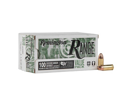 Remington® 9mm Luger Range FMJ 115-grain Target Ammo Value Pack - 100 rounds