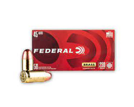 Federal® 45 Auto Champion Brass FMJ 230-grain Target Ammo - 50 rounds