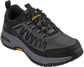 Skechers® Men's Relaxed Fit Arch Fit Ripple Rialdo Tennis Shoe - Black