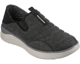 Skechers® Men's Relaxed Fit Glassell Milroy Slip-On Shoe - Black/Charcoal
