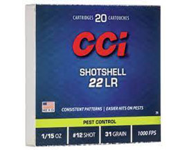 CCI® .22 LR 31gr Rimfire Shotshell