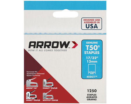 Arrow® T50 Utility Staples - 17/32 in. (13mm)