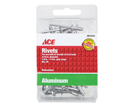 Ace® 50-count 3/16 in. x 1/4 in. Rivets - Aluminum