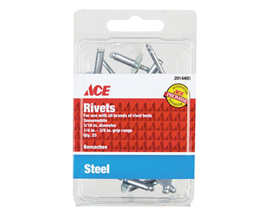 Ace® 50-count 3/16 in. x 3/8 in. Rivets - Steel