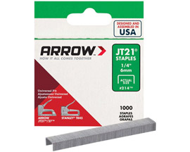 Arrow® JT21 Utility Staples - 1/4 in. (6mm)