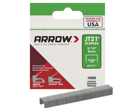 Arrow® JT21 Utility Staples - 5/16 in. (8mm)