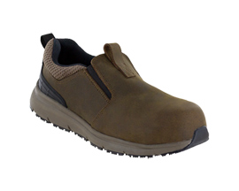 Northside® Men's Thomason Nano Toe Slip-On Work Shoes in Medium Brown - Wide